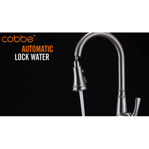 Cobbe Pull Down Touchless Single Handle Kitchen Faucet with Accessories